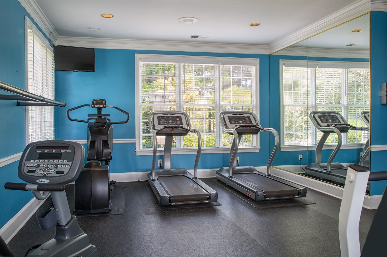 Fitness center with cardio equipment